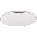 LED Plafondlamp - Trion Lana - 46W - Natuurlijk Wit 4000K -  Dimbaar - Rond - Mat Wit - Kunststof