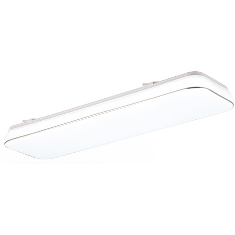 LED Plafondlamp - Plafondverlichting - Trion Lana - 28W - Natuurlijk Wit 4000K - Dimbaar - Rechthoek - Wit - Kunststof LED Plafondlamp - Plafondverlichting - Trion Lana - 28W - Natuurlijk Wit 4000K - Dimbaar - Rechthoek - Wit - Kunststof