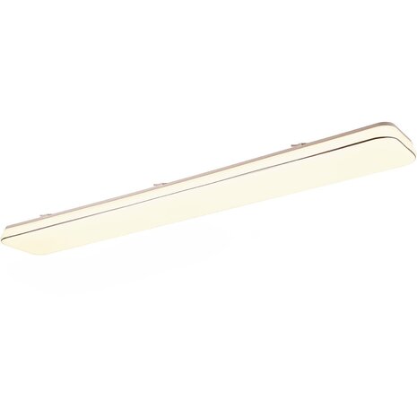 LED Plafondlamp - Plafondverlichting - Trion Lana - 46W - Warm Wit 3000K - Dimbaar - Rechthoek - Wit - Kunststof LED Plafondlamp - Plafondverlichting - Trion Lana - 46W - Warm Wit 3000K - Dimbaar - Rechthoek - Wit - Kunststof