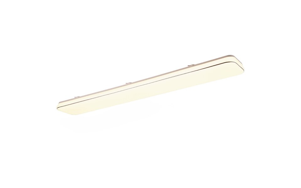 HLW LED LED Ceiling Lamp - Ceiling Lighting - Trion Lana - 46W - Warm White 3000K - Dimmable - Rectangular - White - Plastic