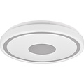 LED Ceiling Lamp - Ceiling Lighting - Trion Duna - 16W - Natural White 4000K - Round - Chrome - Plastic