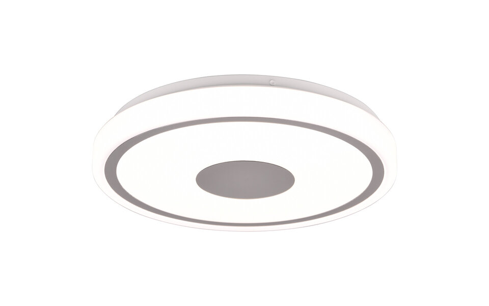 HLW LED LED Plafondlamp - Plafondverlichting - Trion Duna - 16W - Natuurlijk Wit 4000K - Rond - Chroom - Kunststof