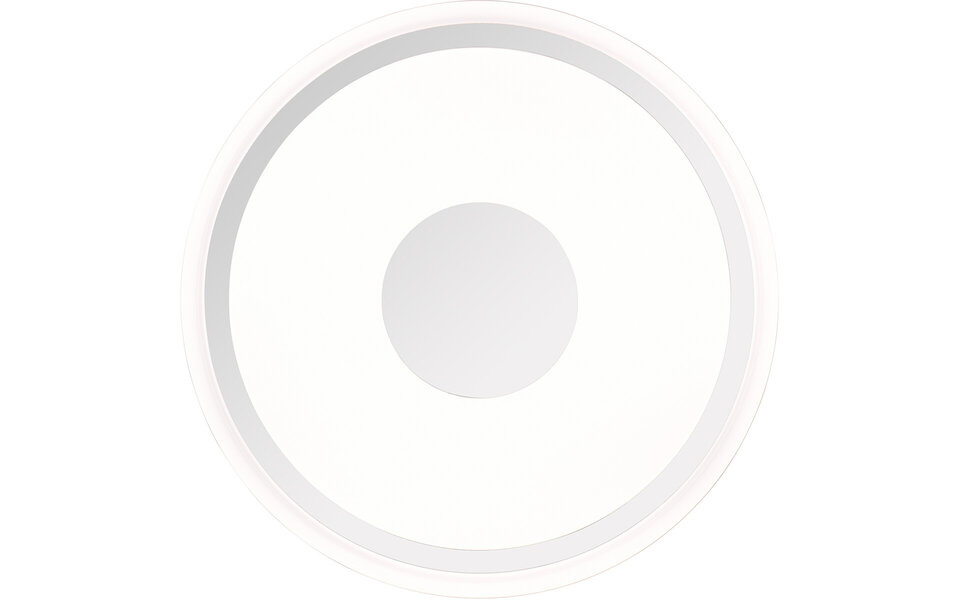 HLW LED LED Ceiling Lamp - Ceiling Lighting - Trion Duna - 16W - Natural White 4000K - Round - Chrome - Plastic