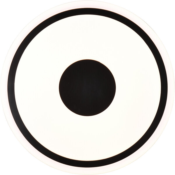 HLW LED LED Plafondlamp - Plafondverlichting - Trion Duna - 16W - Warm Wit 3000K - Rond - Mat Zwart - Kunststof HLW LED LED Plafondlamp - Plafondverlichting - Trion Duna - 16W - Warm Wit 3000K - Rond - Mat Zwart - Kunststof