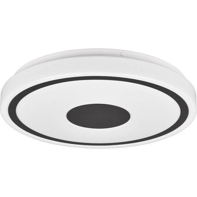HLW LED LED Ceiling Lamp - Ceiling Lighting - Trion Duna - 16W - Warm White 3000K - Round - Matte Black - Plastic HLW LED LED Ceiling Lamp - Ceiling Lighting - Trion Duna - 16W - Warm White 3000K - Round - Matte Black - Plastic