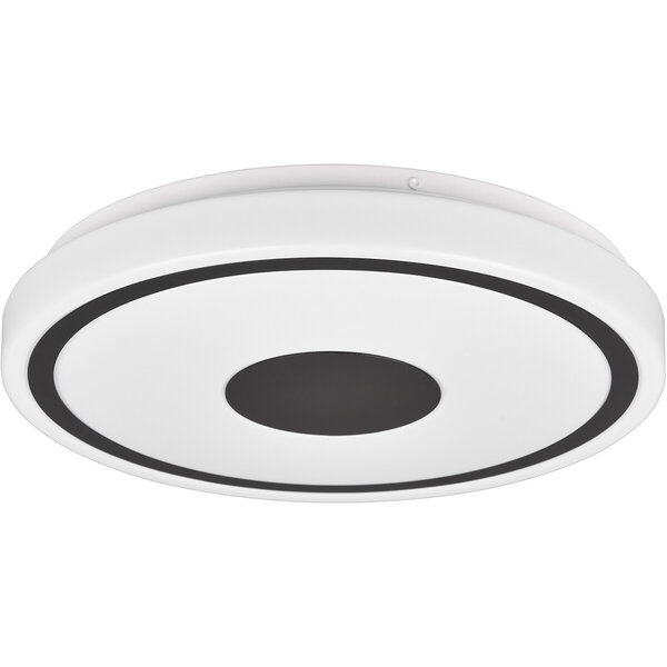HLW LED LED Plafondlamp - Plafondverlichting - Trion Duna - 16W - Warm Wit 3000K - Rond - Mat Zwart - Kunststof HLW LED LED Plafondlamp - Plafondverlichting - Trion Duna - 16W - Warm Wit 3000K - Rond - Mat Zwart - Kunststof