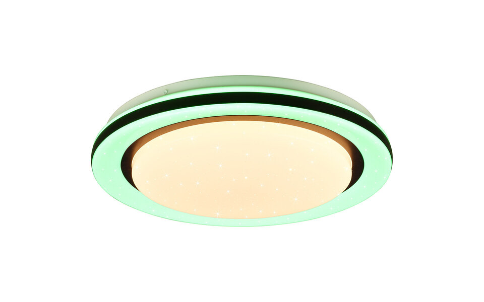 HLW LED LED Ceiling Light - Ceiling Lighting - Trion Karda - 17W - RGBW - Round - White - Plastic