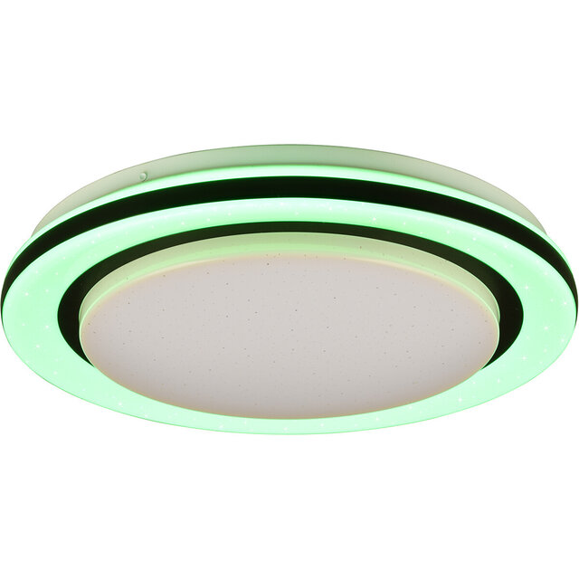 HLW LED LED Plafondlamp - Plafondverlichting - Trion Karda - 17W - RGBW- Rond - Wit - Kunststof