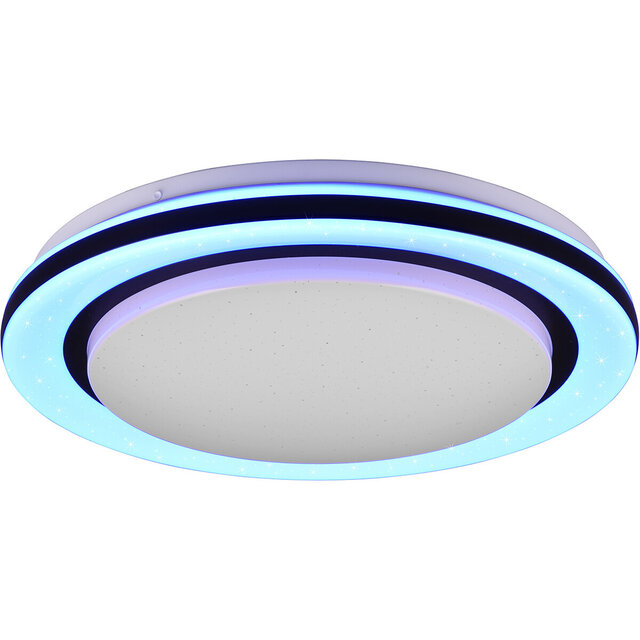 HLW LED LED Plafondlamp - Plafondverlichting - Trion Karda - 17W - RGBW- Rond - Wit - Kunststof