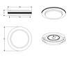 HLW LED LED Ceiling Light - Ceiling Lighting - Trion Karda - 17W - RGBW - Round - White - Plastic