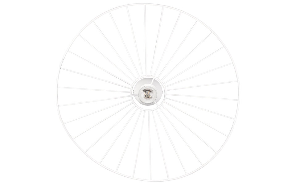 HLW LED LED Plafondlamp - Plafondverlichting - Trion Aupe - E27 Fitting - 1-lichts - Rond - Mat Wit - Metaal