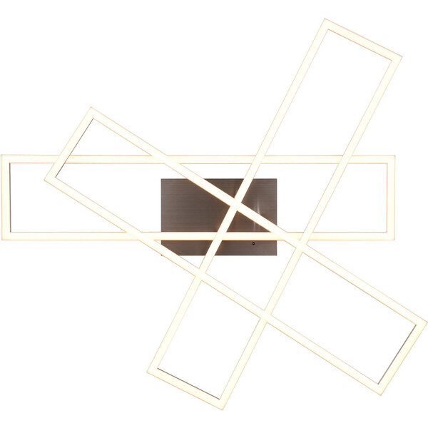 HLW LED LED Plafondlamp - Plafondverlichting - Trion Rosso - 36W - Aanpasbare Kleur - Afstandsbediening - Dimbaar - Vierkant - Mat Nikkel - Metaal HLW LED LED Plafondlamp - Plafondverlichting - Trion Rosso - 36W - Aanpasbare Kleur - Afstandsbediening - Dimbaar - Vierkant - Mat Nikkel - Metaal