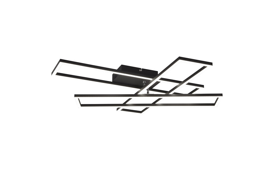 HLW LED LED Ceiling Light - Ceiling Lighting - Trion Rosso - 36W - Adjustable Color - Remote Control - Dimmable - Square - Matte Black - Metal HLW LED LED Ceiling Light - Ceiling Lighting - Trion Rosso - 36W - Adjustable Color - Remote Control - Dimmable - Square - Matte Black - Metal