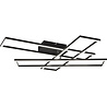 HLW LED LED Ceiling Light - Ceiling Lighting - Trion Rosso - 36W - Adjustable Color - Remote Control - Dimmable - Square - Matte Black - Metal HLW LED LED Ceiling Light - Ceiling Lighting - Trion Rosso - 36W - Adjustable Color - Remote Control - Dimmable - Square - Matte Black - Metal