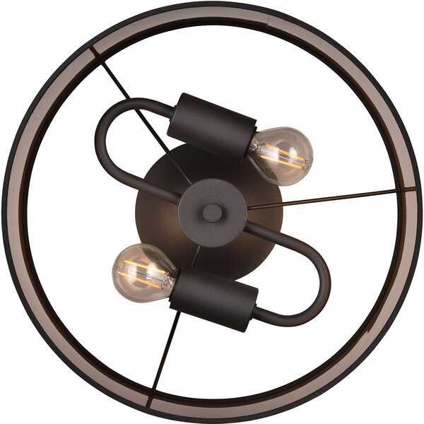 HLW LED LED Plafondlamp - Plafondverlichting - Trion Vamos - E14 Fitting - 2-lichts - Rond - Mat Zwart - Metaal HLW LED LED Plafondlamp - Plafondverlichting - Trion Vamos - E14 Fitting - 2-lichts - Rond - Mat Zwart - Metaal