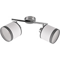 LED Ceiling Lamp - Ceiling Lighting - Trion Vamos - E14 Fitting - 2-light - Round - Chrome - Metal - Max 10W