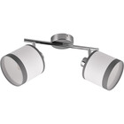 HLW LED LED Plafondlamp - Plafondverlichting - Trion Vamos - E14 Fitting - 2-lichts - Rond - Chroom - Metaal - Max 10W