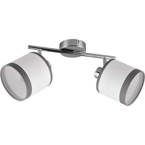 LED Plafondlamp - Plafondverlichting - Trion Vamos - E14 Fitting - 2-lichts - Rond - Chroom - Metaal - Max 10W LED Plafondlamp - Plafondverlichting - Trion Vamos - E14 Fitting - 2-lichts - Rond - Chroom - Metaal - Max 10W