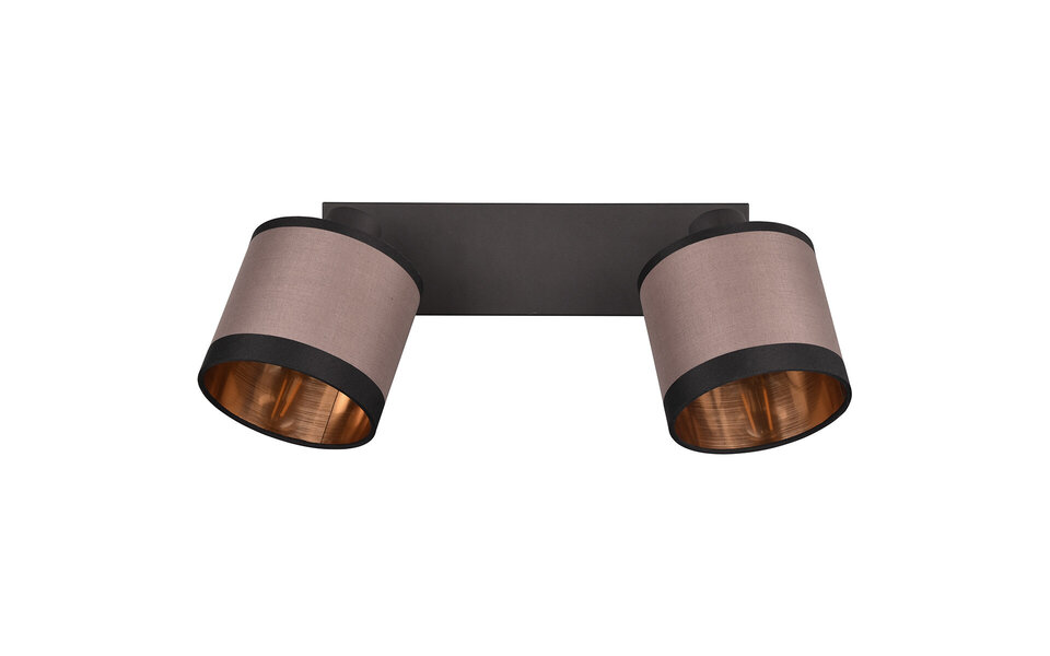 HLW LED LED Ceiling Lamp - Ceiling Lighting - Trion Vamos - E14 Fitting - 2-light - Round - Matte Black - Metal - Max 10W HLW LED LED Ceiling Lamp - Ceiling Lighting - Trion Vamos - E14 Fitting - 2-light - Round - Matte Black - Metal - Max 10W