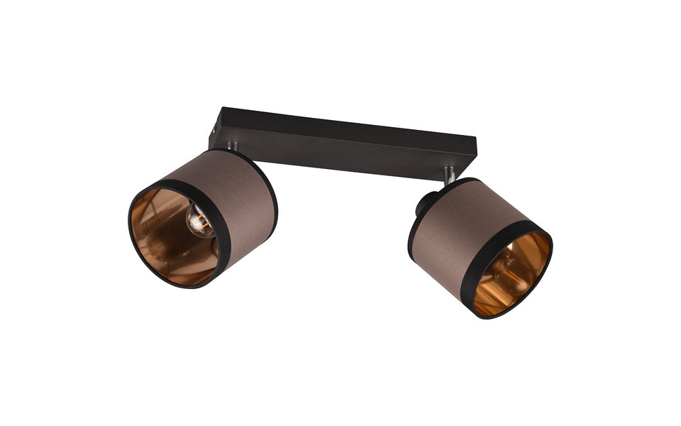 HLW LED LED Ceiling Lamp - Ceiling Lighting - Trion Vamos - E14 Fitting - 2-light - Round - Matte Black - Metal - Max 10W HLW LED LED Ceiling Lamp - Ceiling Lighting - Trion Vamos - E14 Fitting - 2-light - Round - Matte Black - Metal - Max 10W