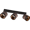 LED plafondlamp Trion Vamos 3x E14 mat zwart taupe kap LED plafondlamp Trion Vamos 3x E14 mat zwart taupe kap
