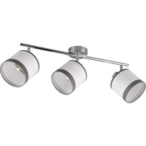 LED Plafondlamp Trion Vamos 3-lichts E14 Chroom LED Plafondlamp Trion Vamos 3-lichts E14 Chroom