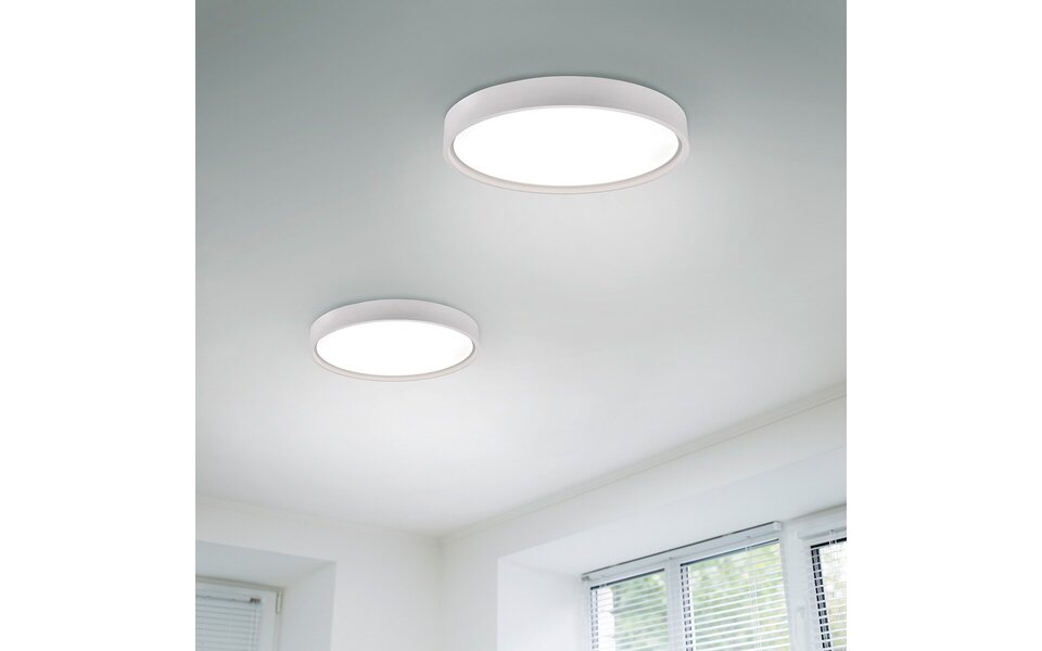 HLW LED LED Ceiling Light - Ceiling Lighting - Trion Dile - 29W - Adjustable Light Color - Round - Matte White - Metal HLW LED LED Ceiling Light - Ceiling Lighting - Trion Dile - 29W - Adjustable Light Color - Round - Matte White - Metal