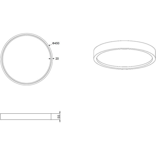 HLW LED LED Ceiling Light - Ceiling Lighting - Trion Dile - 29W - Adjustable Light Color - Round - Matte White - Metal HLW LED LED Ceiling Light - Ceiling Lighting - Trion Dile - 29W - Adjustable Light Color - Round - Matte White - Metal