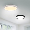 ronde mat zwarte LED plafondlamp 29W met instelbare kleurtemperatuur en 3260 lumen lichtopbrengst