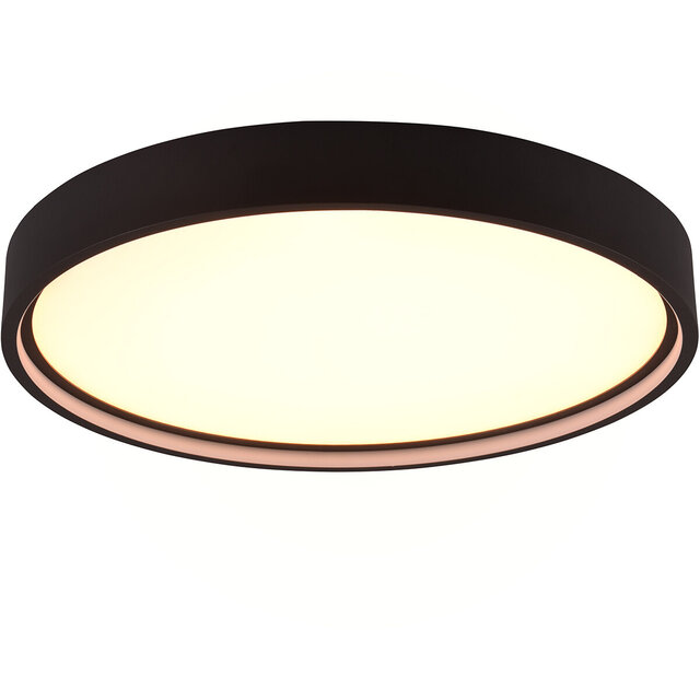 HLW LED LED Ceiling Light - Ceiling Lighting - Trion Dile - 29W - Adjustable Light Color - Round - Matte Black - Metal