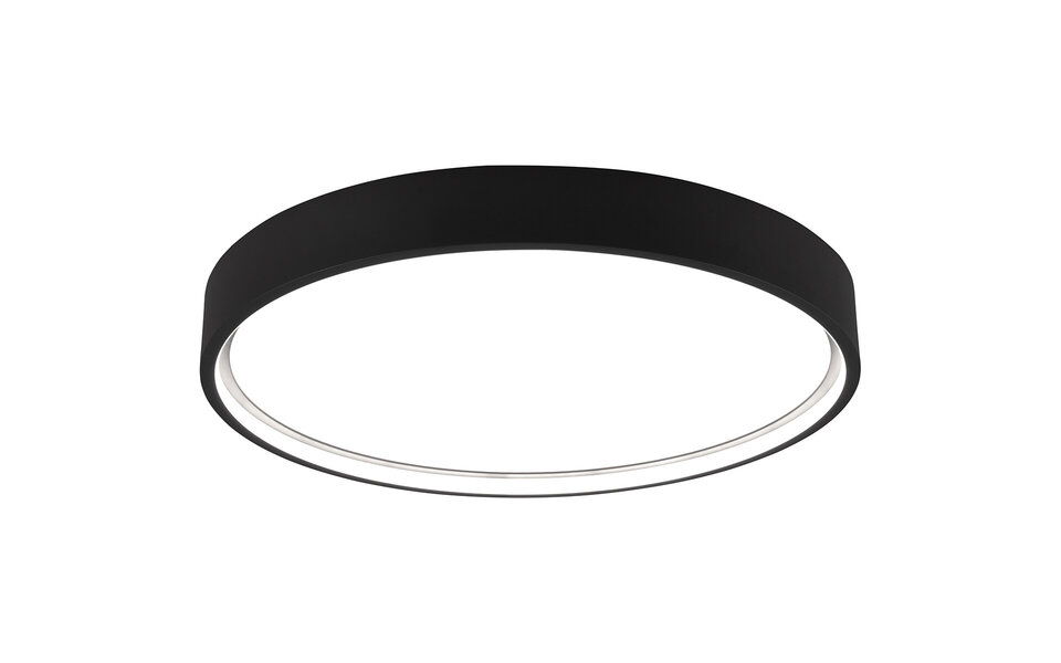 HLW LED LED Ceiling Light - Ceiling Lighting - Trion Dile - 29W - Adjustable Light Color - Round - Matte Black - Metal