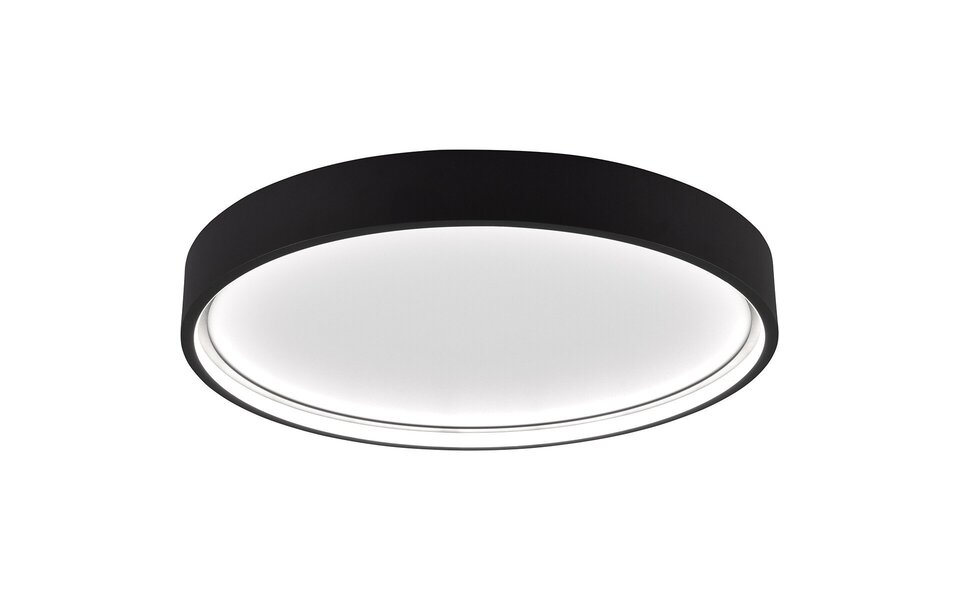 HLW LED LED Ceiling Light - Ceiling Lighting - Trion Dile - 29W - Adjustable Light Color - Round - Matte Black - Metal