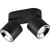 LED ceiling lamp Trion Pinati matte black 2x GU10