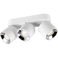 LED Ceiling Lamp - Ceiling Lighting - Trion Pinati - GU10 Fitting - 3-light - Round - Matte White - Metal