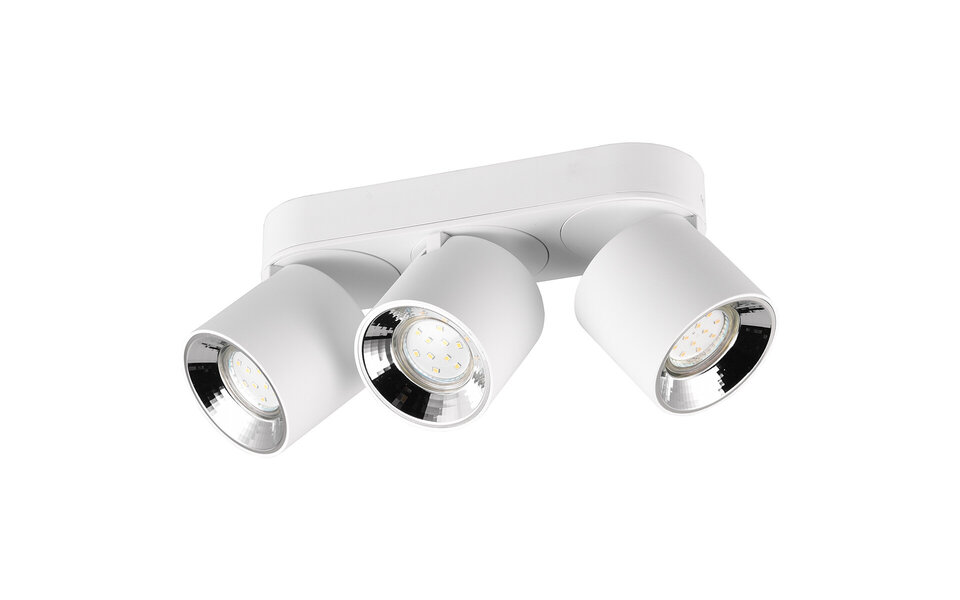 HLW LED LED Plafondlamp - Plafondverlichting - Trion Pinati - GU10 Fitting - 3-lichts - Rond - Mat Wit - Metaal HLW LED LED Plafondlamp - Plafondverlichting - Trion Pinati - GU10 Fitting - 3-lichts - Rond - Mat Wit - Metaal