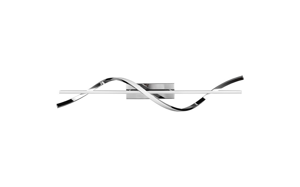 HLW LED LED Ceiling Lamp - Ceiling Lighting - Trion Annabel - 26W - Natural White 4000K - Dimmable - Rectangular - Gloss Chrome - Metal