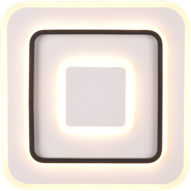 HLW LED LED Plafondlamp - Trion Gora - 46W - Aanpasbaar kleur -  Dimbaar - Vierkant - Mat Wit - Metaal