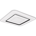 LED Plafondlamp - Trion Gora - 55W - Aanpasbaar kleur -  Dimbaar - Vierkant - Mat Wit - Metaal