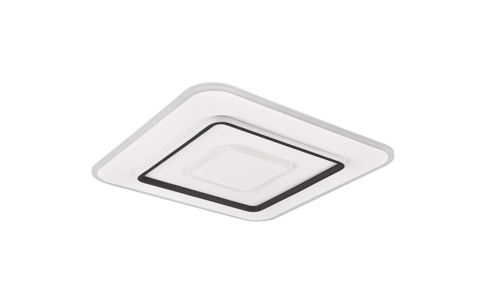HLW LED LED Plafondlamp - Trion Gora - 55W - Aanpasbaar kleur -  Dimbaar - Vierkant - Mat Wit - Metaal