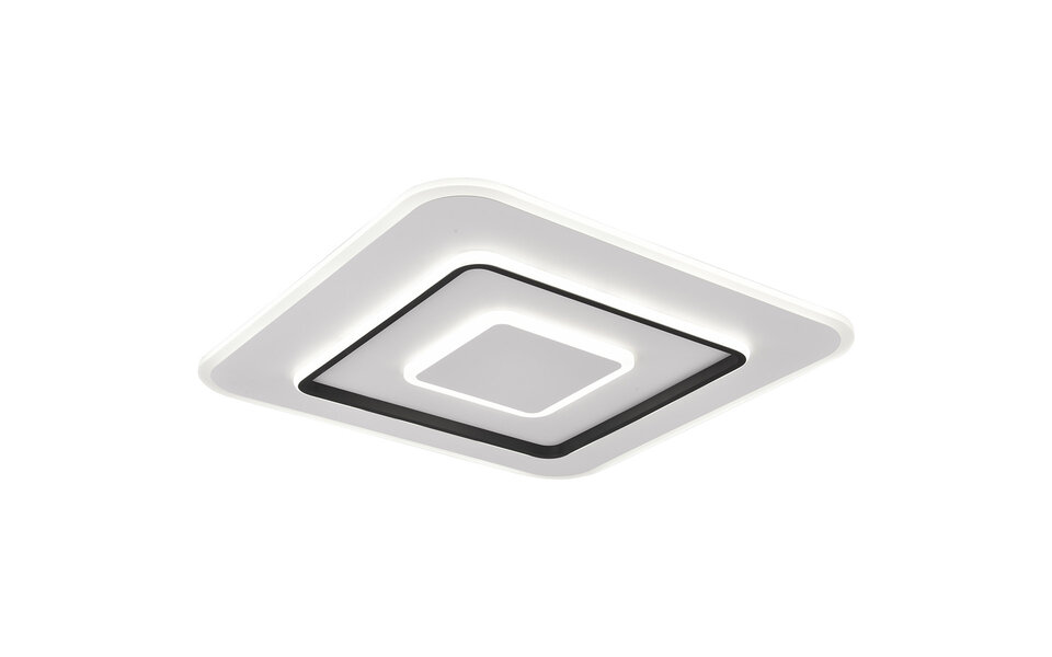 HLW LED LED Ceiling Lamp - Trion Gora - 55W - Adjustable color - Dimmable - Square - Matte White - Metal