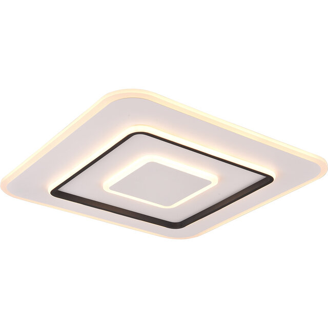 HLW LED LED Ceiling Lamp - Trion Gora - 55W - Adjustable color - Dimmable - Square - Matte White - Metal