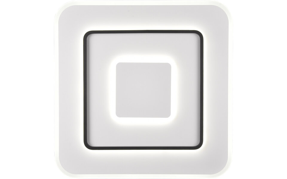 HLW LED LED Plafondlamp - Trion Gora - 55W - Aanpasbaar kleur -  Dimbaar - Vierkant - Mat Wit - Metaal