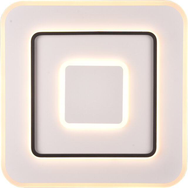 HLW LED LED Ceiling Lamp - Trion Gora - 55W - Adjustable color - Dimmable - Square - Matte White - Metal