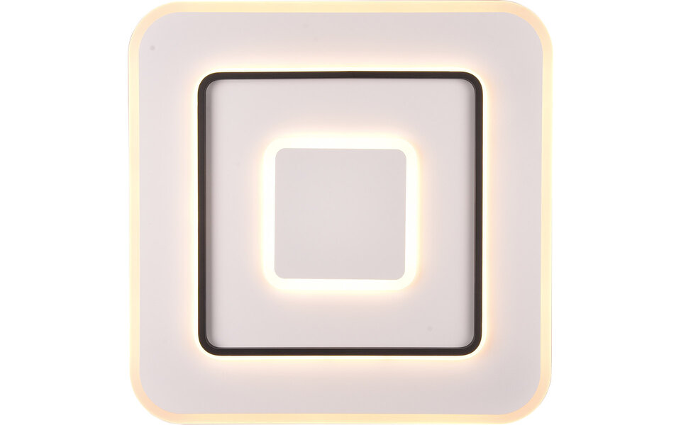 HLW LED LED Ceiling Lamp - Trion Gora - 55W - Adjustable color - Dimmable - Square - Matte White - Metal