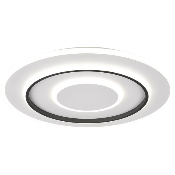 HLW LED LED Plafondlamp - Trion Gora - 55W - Aanpasbaar kleur - Dimbaar - Rond - Mat Wit - Metaal HLW LED LED Plafondlamp - Trion Gora - 55W - Aanpasbaar kleur - Dimbaar - Rond - Mat Wit - Metaal