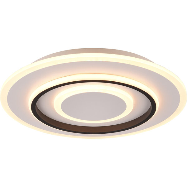 HLW LED LED Plafondlamp - Trion Gora - 46W - Aanpasbaar kleur - Dimbaar - Rond - Mat Wit - Metaal HLW LED LED Plafondlamp - Trion Gora - 46W - Aanpasbaar kleur - Dimbaar - Rond - Mat Wit - Metaal