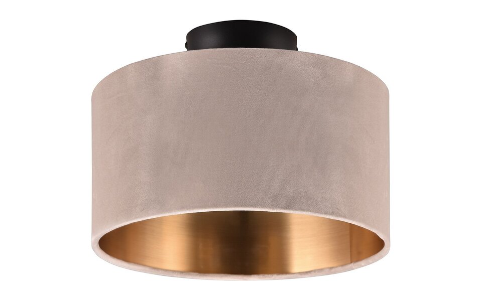 HLW LED LED Ceiling Lamp - Ceiling Lighting - Trion Julina - E14 Fitting - 2 Lights - Round - Beige - Textile