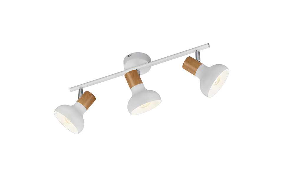 HLW LED LED Plafondspot - Trion Livori - E14 Fitting - 3-lichts - Rechthoek - Mat Wit - Metaal