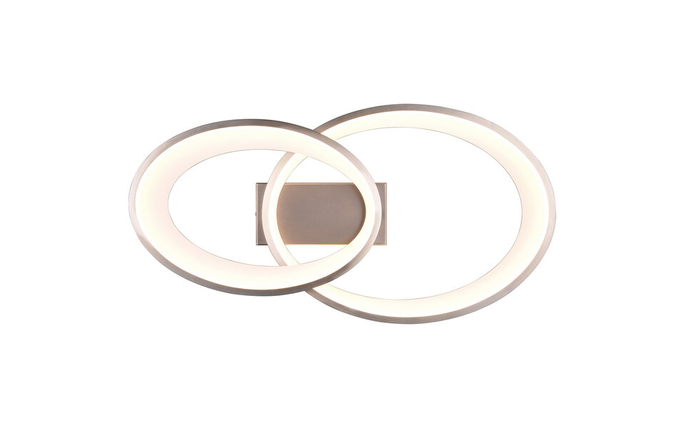 HLW LED LED Ceiling Light - Ceiling Lighting - Trion Gela - 25W - Warm White 3000K - Round - Matte Nickel - Metal