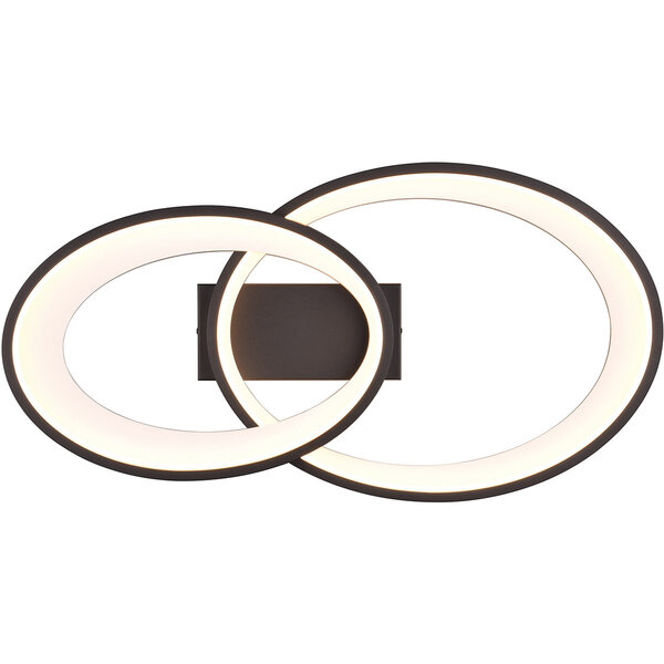 HLW LED LED Plafondlamp - Plafondverlichting - Trion Gela - 25W - Warm Wit 3000K - Rond - Zwart Wit - Metaal HLW LED LED Plafondlamp - Plafondverlichting - Trion Gela - 25W - Warm Wit 3000K - Rond - Zwart Wit - Metaal